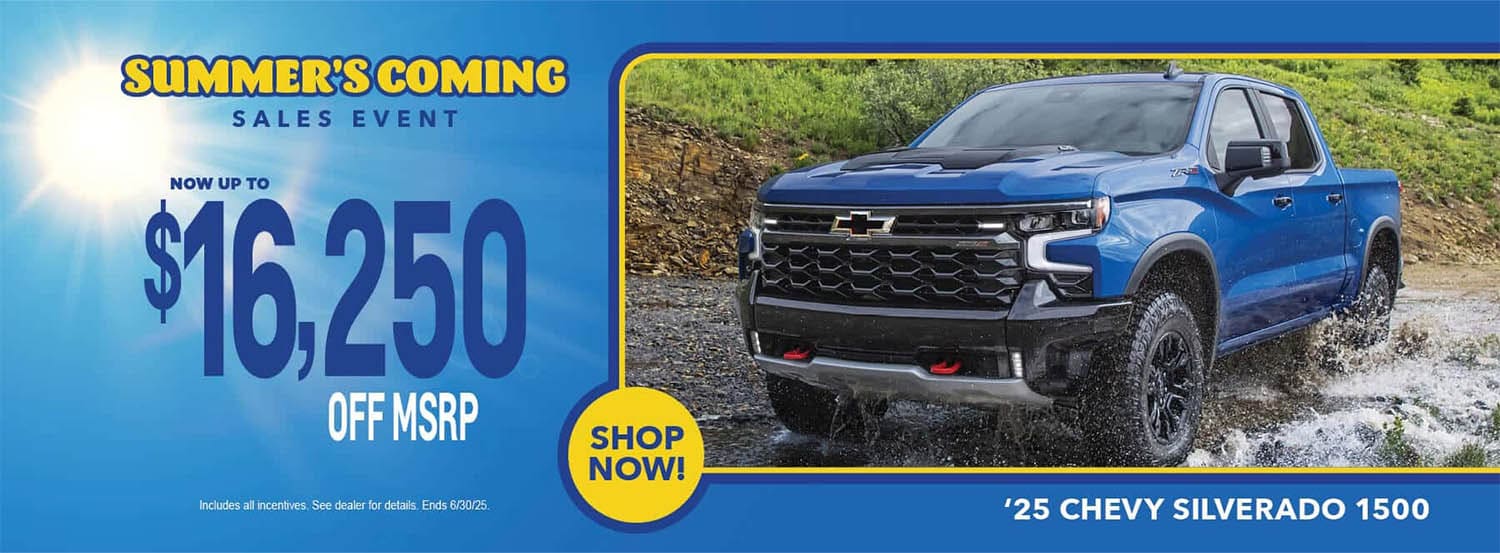 Up To $16,250 Off MSRP '25 Chevy Silverado 1500